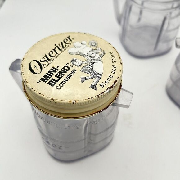 Osterizer Plastic Jar Liquifier Blender Mini-Blend Container Blend and Store Vtg - Picture 3 of 9